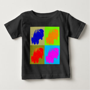 Retro Pop Art Bison Buffalo Artwork T-shirt