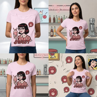 Retro Pop Art Diner Milkshake T Shirt