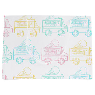 Retro Pop Art Ice Cream Lastbil Födelsedagsfest