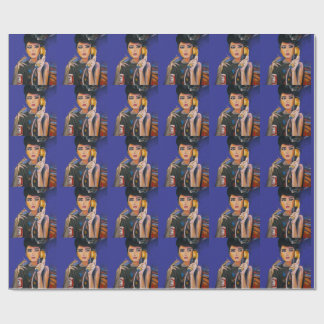 Retro Pop Art-illustration present Presentpapper