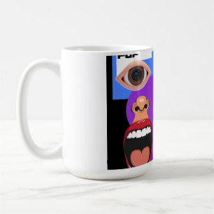 Retro pop art kaffemugg