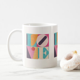 Retro Pop Art KÄRLEK – Alla hjärtans dags kaffekop Kaffemugg