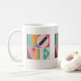 Retro Pop Art KÄRLEK – Alla hjärtans dags kaffekop Kaffemugg