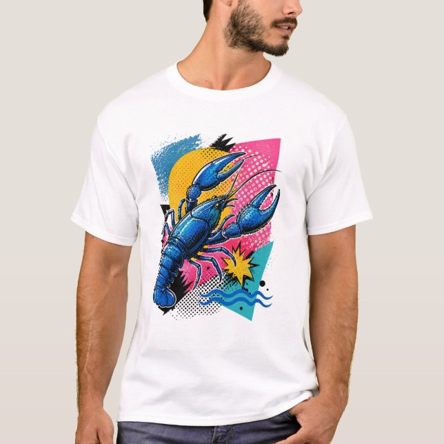 Retro Pop Art Kräfta  – Trendig Unisex T-Shirt (Framsida)
