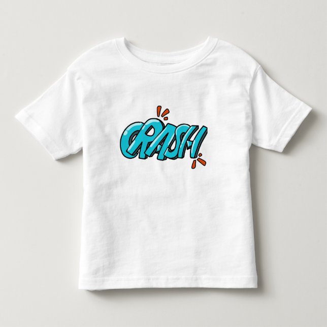 Retro Pop Art KRASH Graffiti-bokstäver T Shirt (Framsida)