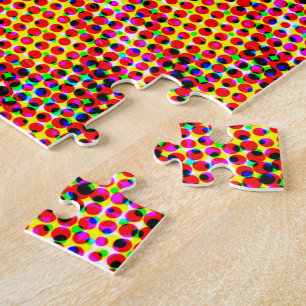 Retro Pop Art Mandala Jigszle Puzzle Pussel