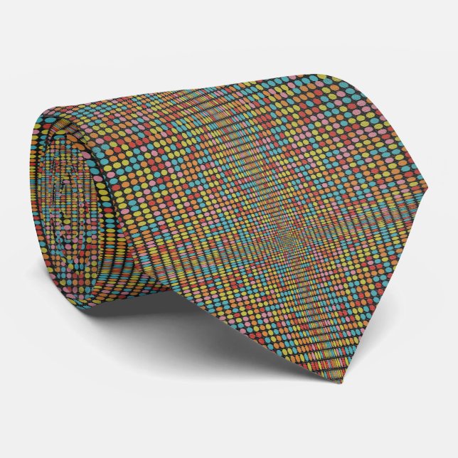 Retro Pop Art Mozaïek - Optisk Illusion Slips (Rullad)