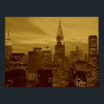 Retro Pop Art New York City Poster<br><div class="desc">New York City Midtown Old Stil Image - Vintage New York Artworks</div>