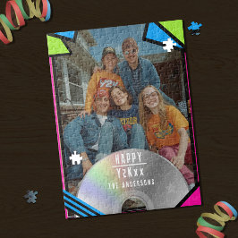 Retro Pop Art Photo Y2K Vibe Jigszle Puzzle Pussel