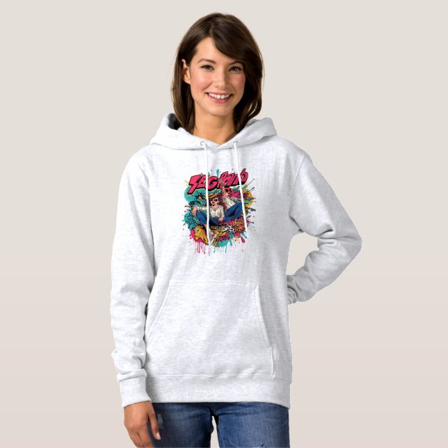 Retro Pop Art T-shirt – Ljust Ungdomsstil (Hel framsida)