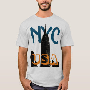 Retro Pop Art Tecknad New York City NYC USA T Shirt
