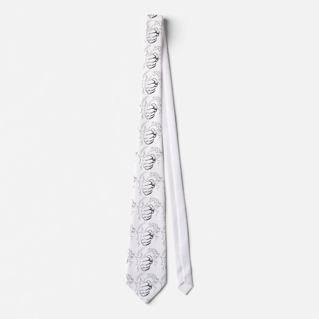 Retro Pop Art-Tecknad - Smash Sketch Neck Tie Slips (Framsida)