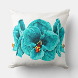 Retro Pop Art Turkos Amaryllis Kuddcover Kudde