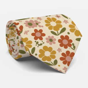 Retro Pop Blommönster Slips