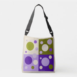 RETRO POP CIRCLE TOTE BAG. AXELVÄSKA