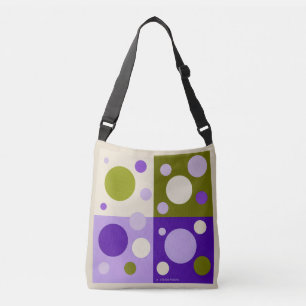 RETRO POP CIRCLE TOTE BAG. AXELVÄSKA