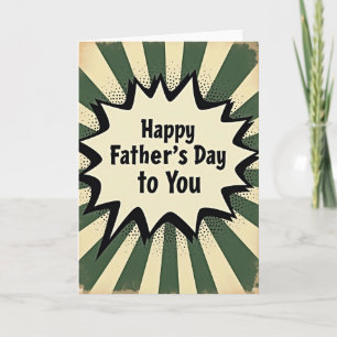 Retro Pop Fars Dag Shout Card Kort