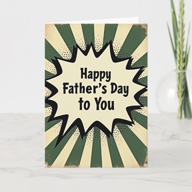 Retro Pop Fars Dag Shout Card Kort (Framsida)