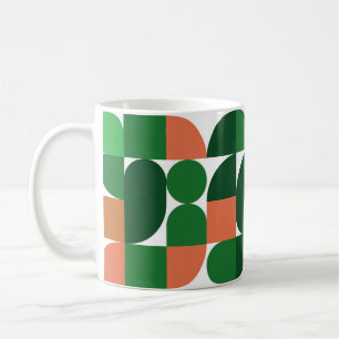 Retro Pop-Geometrimugg – färgrik mid-century Kaffemugg