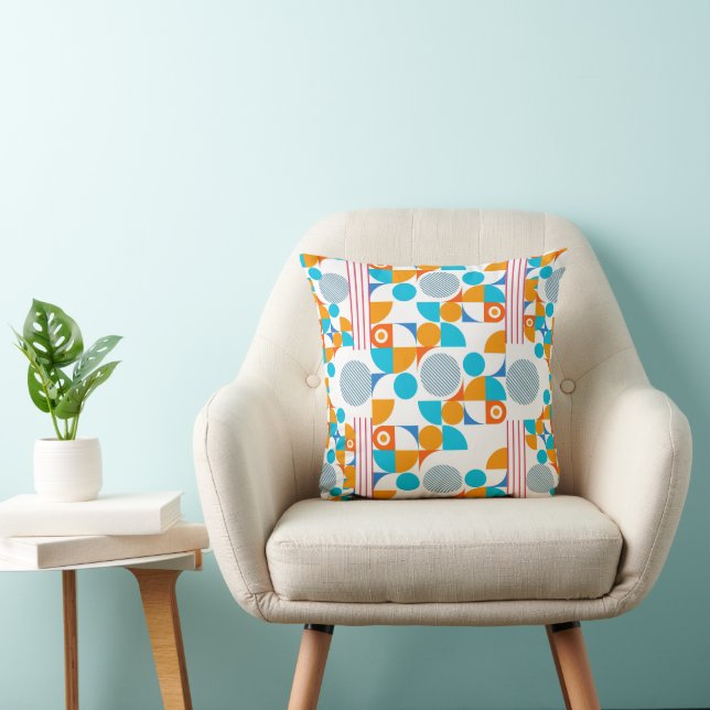 Retro Pop Geometry Kudde (Stol)
