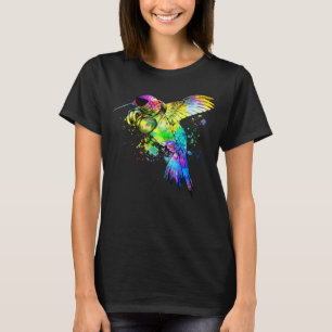 Retro Pop Hummingbird Gamer-hörlurar Bird Watchi T Shirt