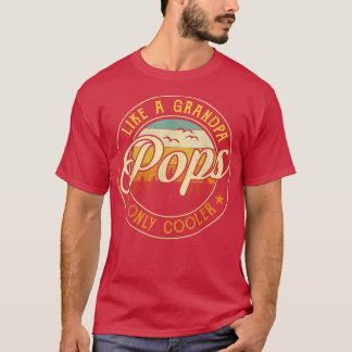 Retro Pop Like A Grandpa Only Cooler Retro Father' T Shirt