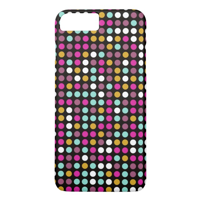 Retro Pop Polka Dot Mönster #10 Case-Mate iPhone Skal (Baksida)