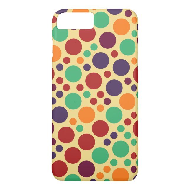 Retro Pop Polka Dot Mönster #2 Case-Mate iPhone Skal (Baksida)