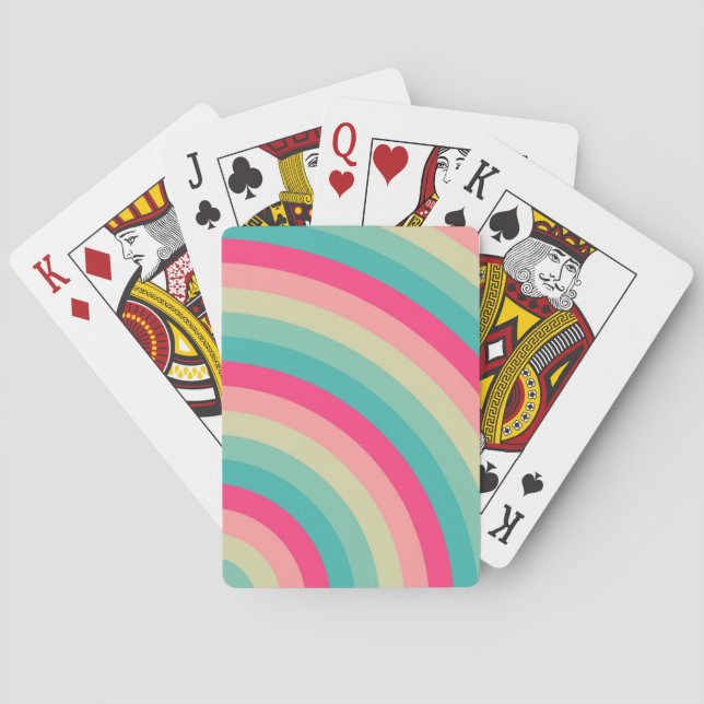 Retro-pop-radie Casinokort (Baksidan)