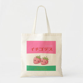 Retro Pop Strawberry Charm - Harajuku Kawaii Style Tygkasse