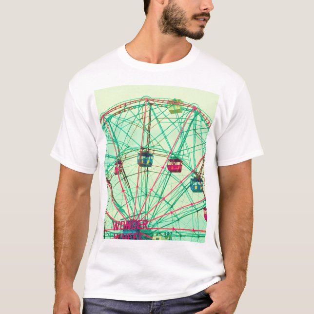 Retro Pop Summer Carnival T Shirt (Framsida)