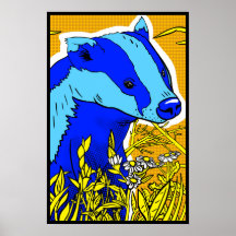 Retro PopArt Badger