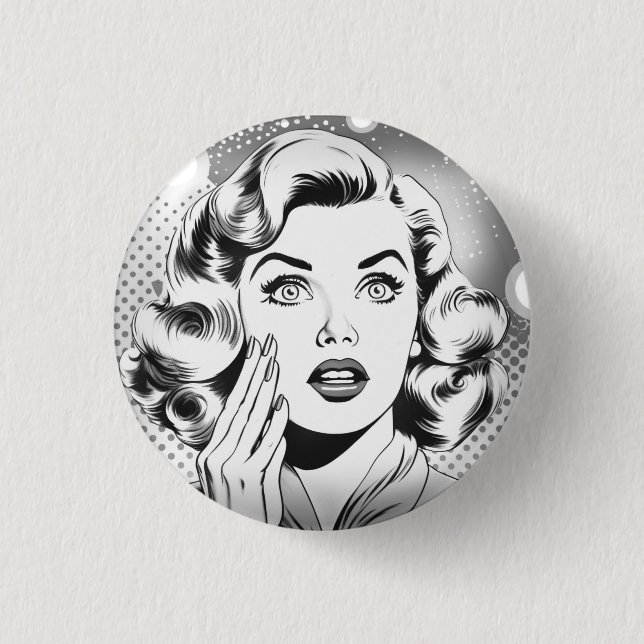 retro popart tema/design knapp (Framsida)