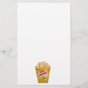 Retro Popcorn - färg Brevpapper