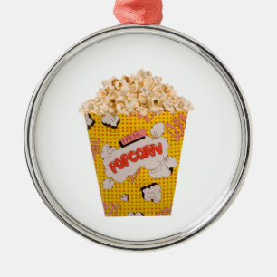 Retro Popcorn - färg Julgransprydnad Metall