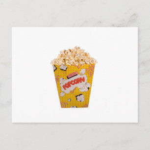 Retro Popcorn - Färg Vykort