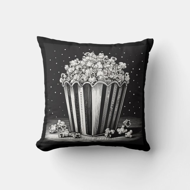 Retro popcorn kudde (Framsida)