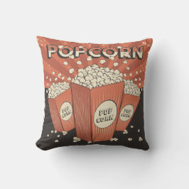 Retro Popcorn party Dekorativ kudde