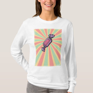 Retro Popkonst Insvept Godis T Shirt