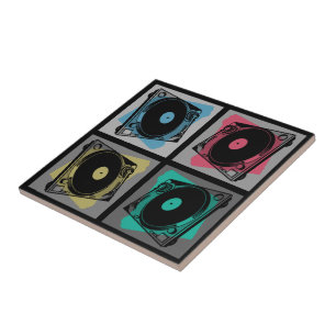 Retro-popup-tabeller Kakelplatta