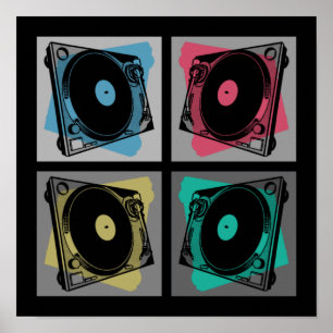 Retro-popup-tabeller Poster