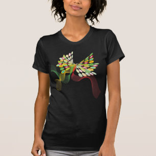 Retro-portar för digital Abstrakt med modern konst T-shirt