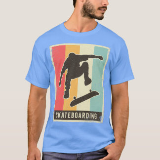 Retro-portar för Vintage av skateboarding T Shirt