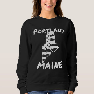 Retro Portland ME Maine City Apparel Souvenir T Shirt