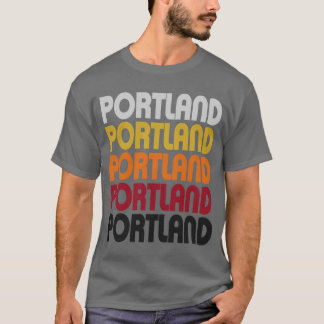 Retro Portland T-tröja Tee Shirt