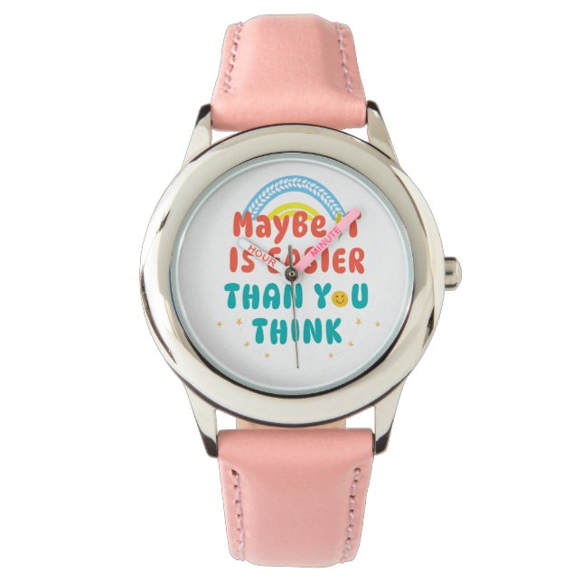 Retro Positiv Citat eWatch Klocka (Framsida)