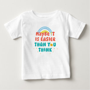 Retro Positiv Citat T-Shirt