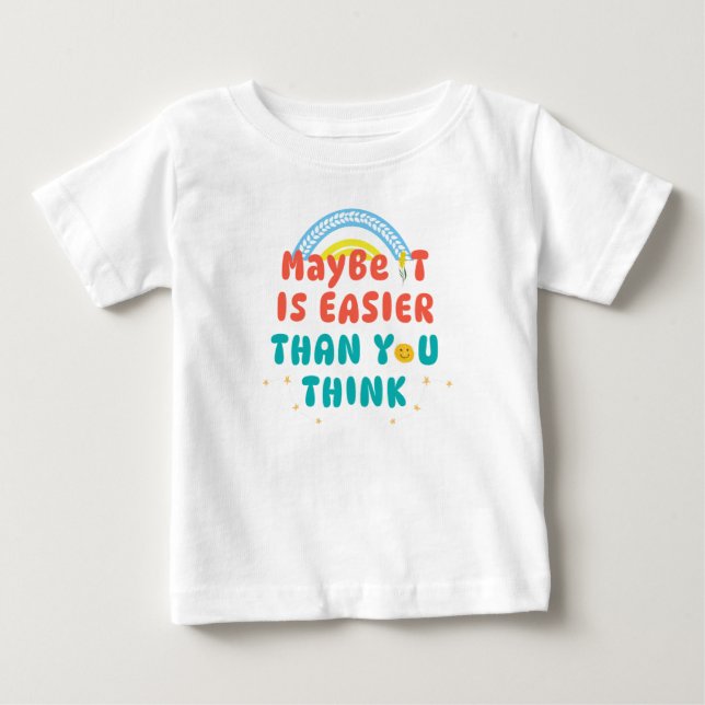 Retro Positiv Citat T-Shirt (Framsida)