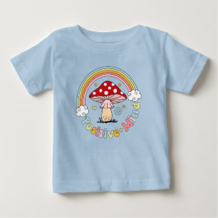Retro Positive Mushroom Boho Hippie T Shirt