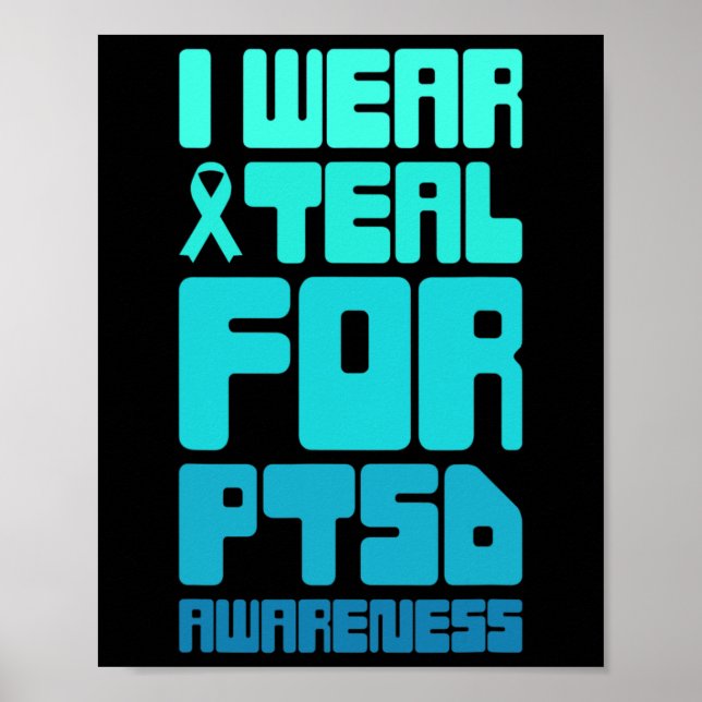 Retro Post Traumatic Stressa Ptsd Awareness 1 Poster (Framsidan)